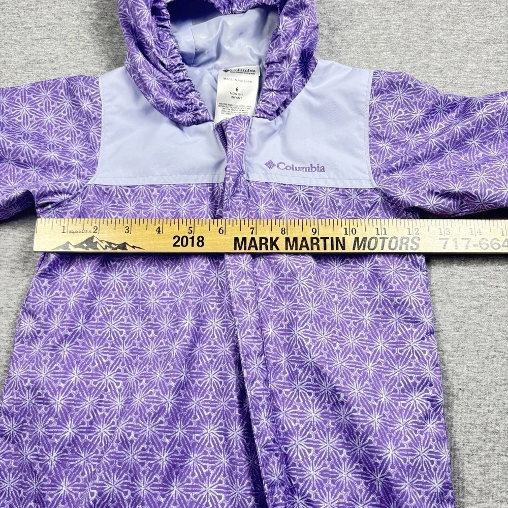 Columbia Omni-Tech Infant Girls Bunting Snowsuit‎ 6 Months Weatherproof Toddler